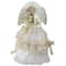 16" White & Gold Lighted Angel Christmas Tree Topper